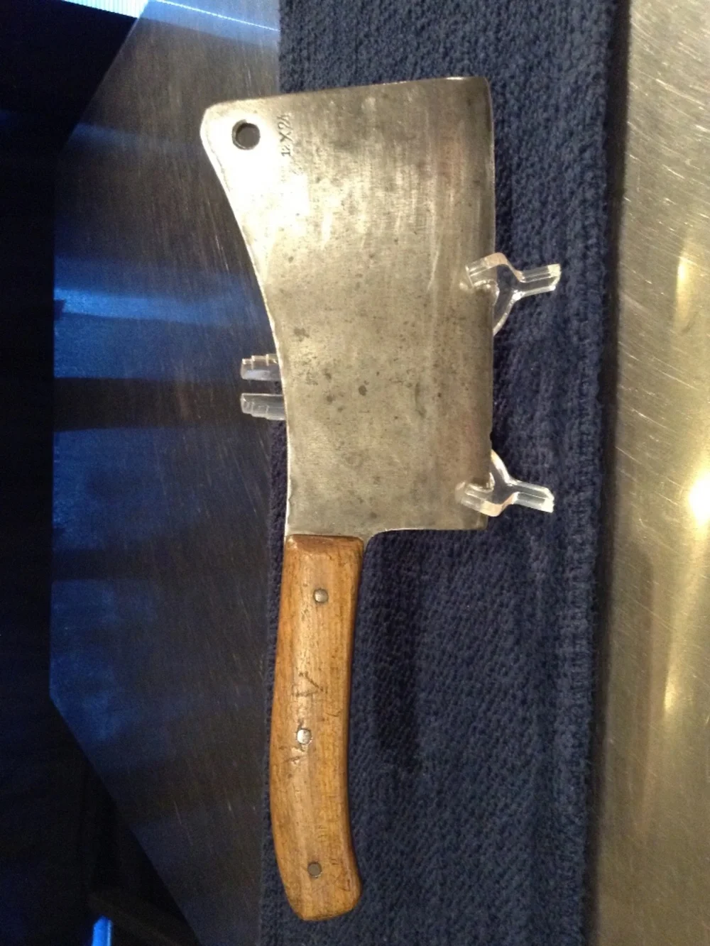 Rare Antique F. DICK No. 93 Meat Cleaver 7